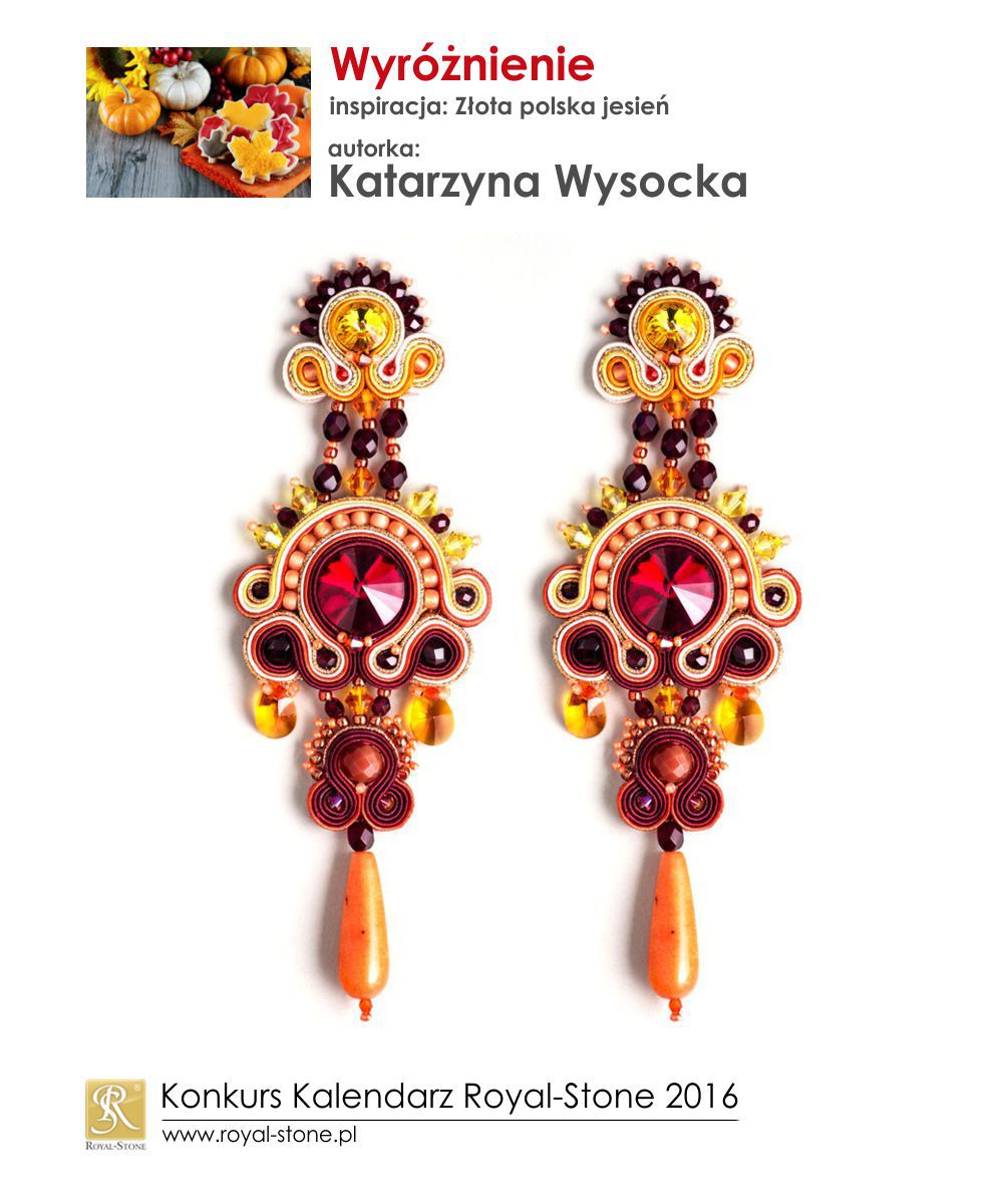 Złota polska jesień wyróżnienie Katarzyna Wysocka biżuteria sutasz soutache Royal-Stone