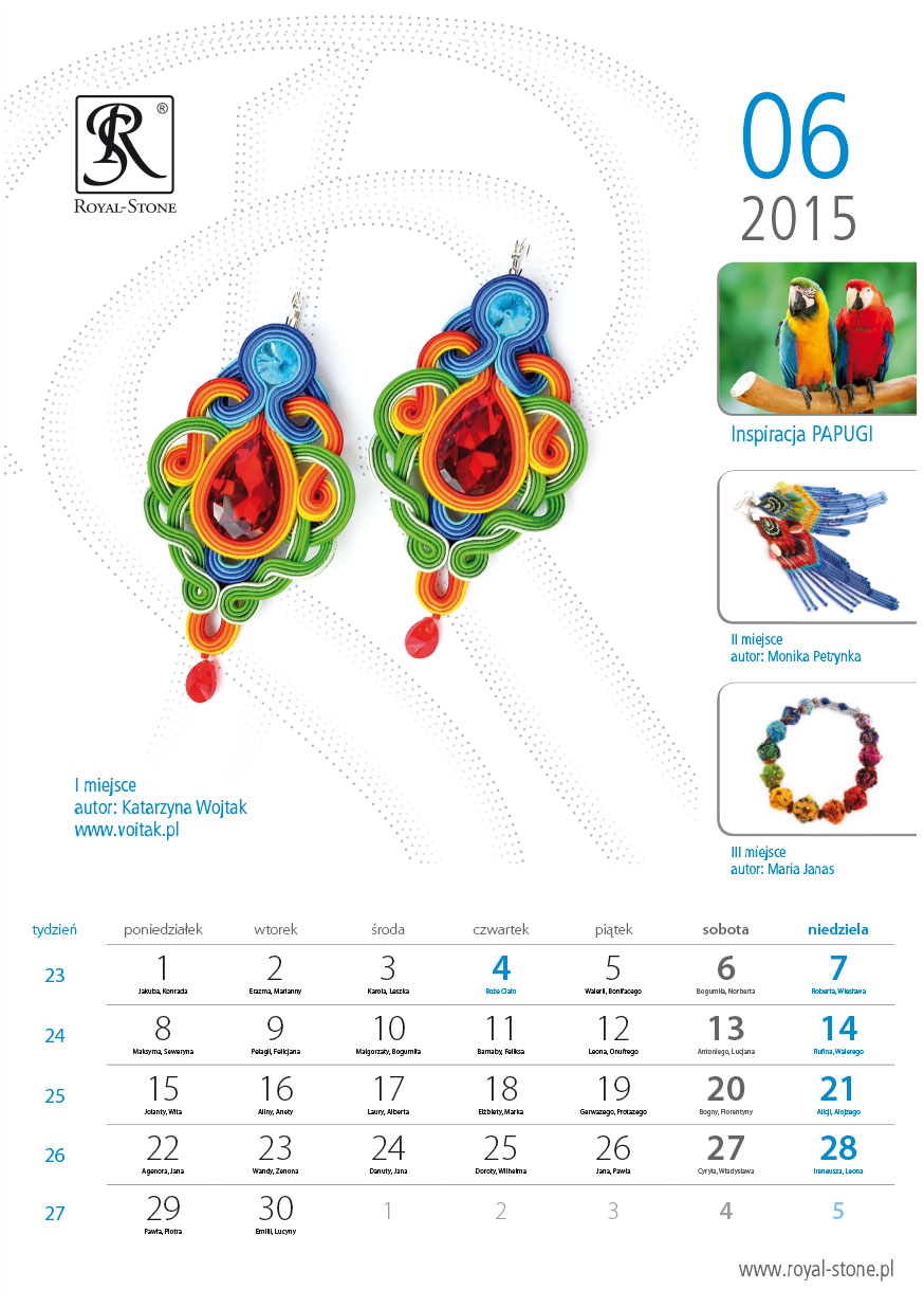 Kartka z Kalendarza Royal-Stone czerwiec 2015 Katarzyna Wojtak Voitak