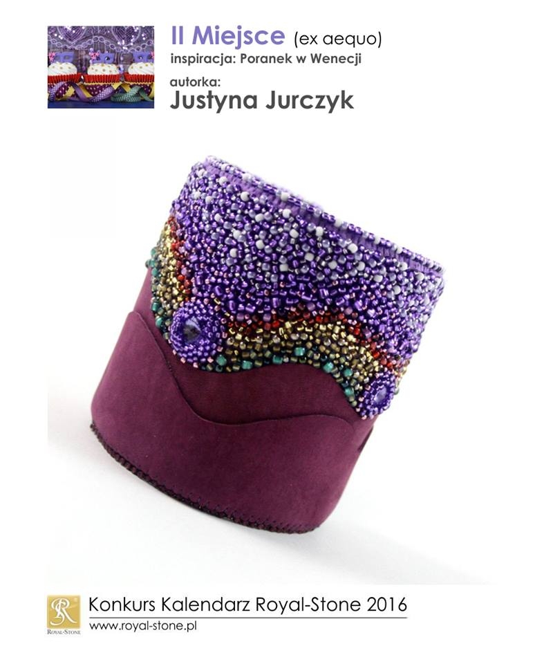 Justyna Jurczyk Ju-Ju II miejsce ex aequo Konkurs biżuteria Royal-Stone Poranek w Wenecji beading bransoletka