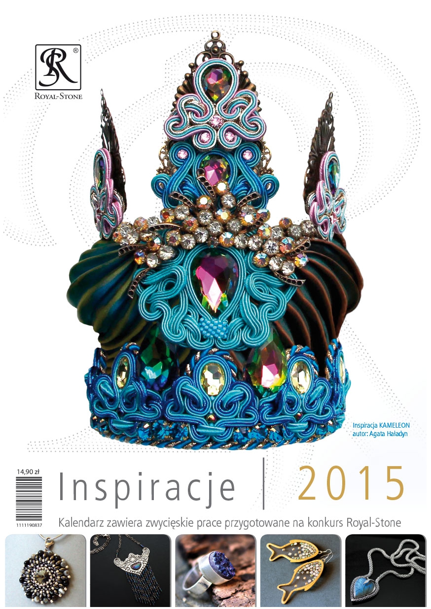 Konkurs biżuteryjny Kalendarz Royal-Stone 2015 okladka Agata Haładyn aladyndesign
