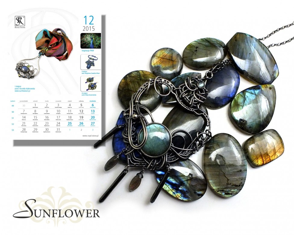 001 Kartka z Kalendarza Royal-Stone grudzień 2015 Kornelia Kubinowska Sunflower okładka