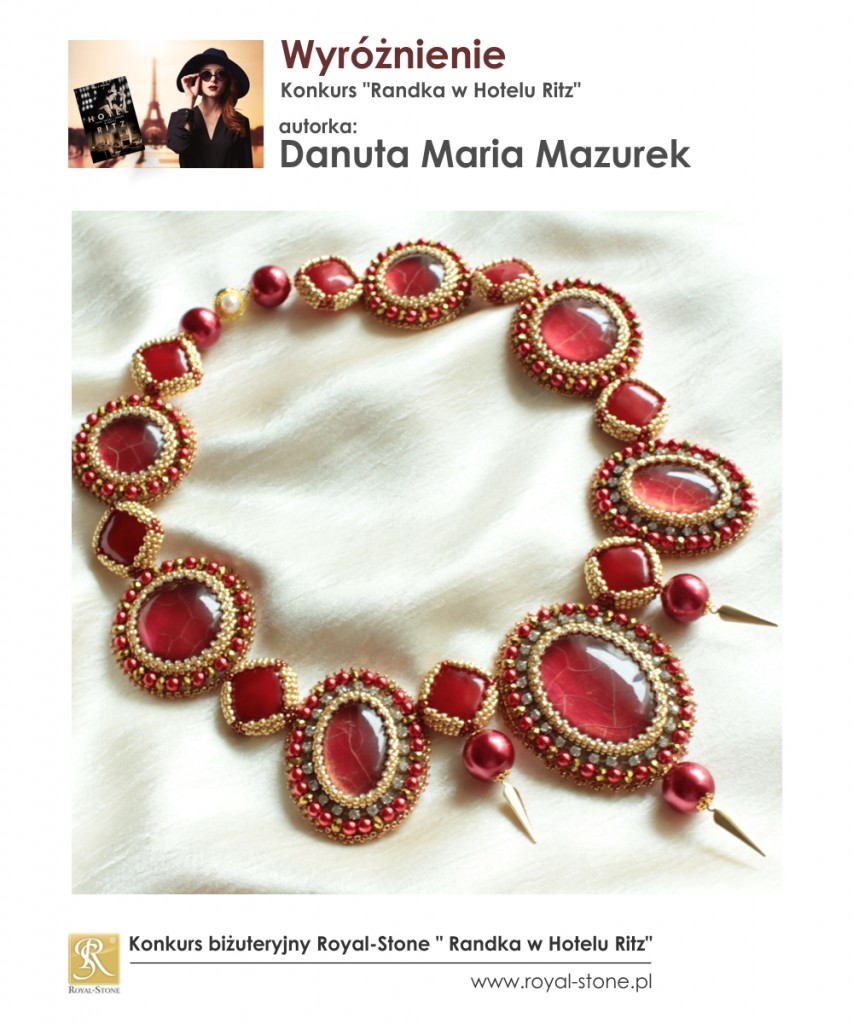 05 Wyróżnienie Danuta Maria Mazurek Konkurs biżuteryjny Royal-Stone Randka w Hotelu Ritz Wydawnictwo Znak