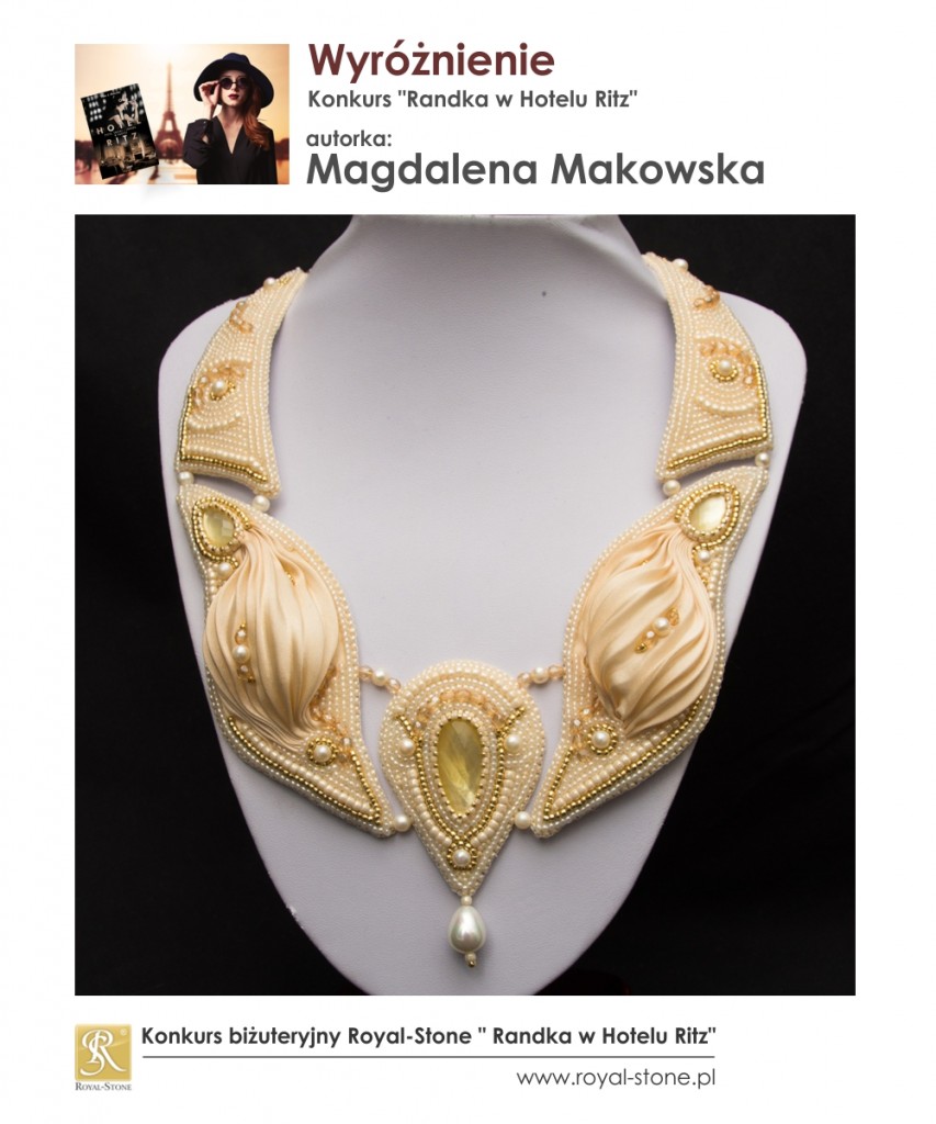 09 Wyróżnienie Magdalena Makowska Konkurs biżuteryjny Royal-Stone Randka w Hotelu Ritz Wydawnictwo Znak