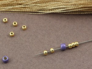 czapeczka z round beads tutorial