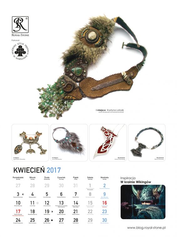 Kartka Z Kalendarza Kwiecień 2017 Kwiecień 2017 – Kartka z Kalendarza. Krystyna Latosik | Royal-Stone blog