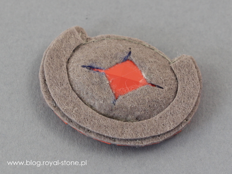Volcano broszka z kryształem Oval Swarovski tutorial