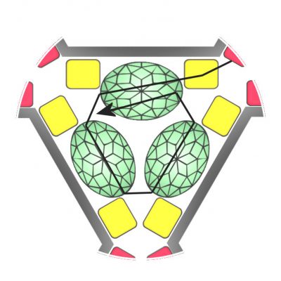 Tetraedro - geometryczna zawieszka na bazach geometrix- tutorial